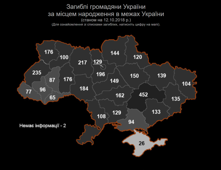 Інформацію про загиблих воїнів на Донбасі тепер можна знайти онлайн