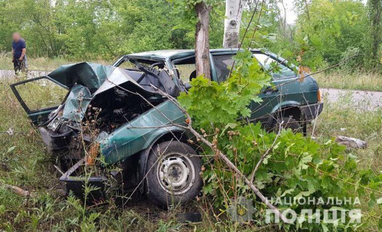 Смертельна аварія на Донеччині: легковик влетів в дерево