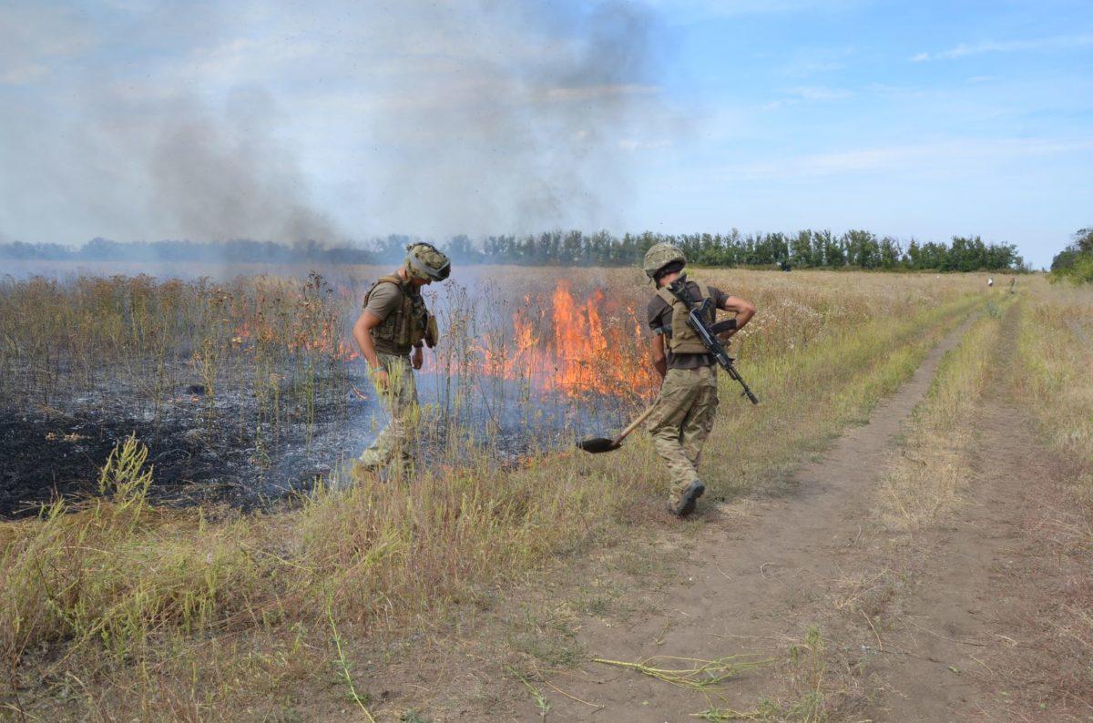 пожежа ООС військові ЗСУ