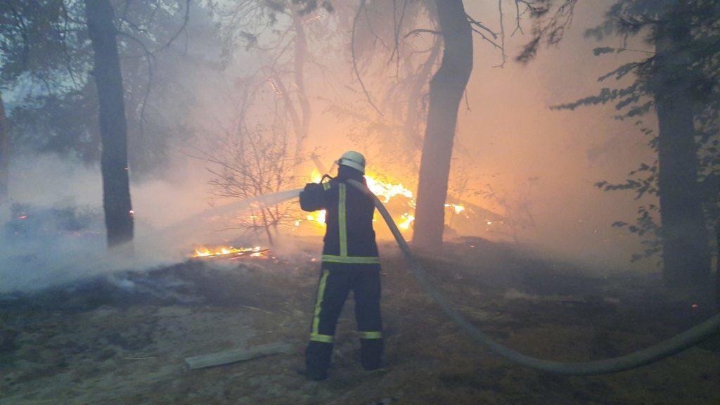 На Луганщине из-за пожара погибли 9 человек. Огонь тушат со вчерашнего дня (ФОТО, ВИДЕО)