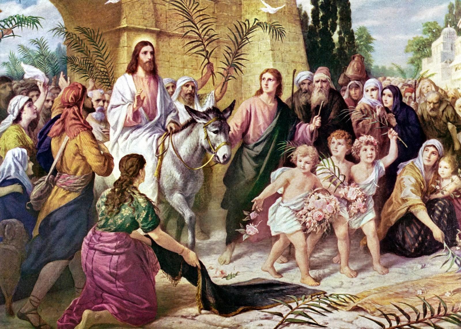 Иисус въезжает в Иерусалим