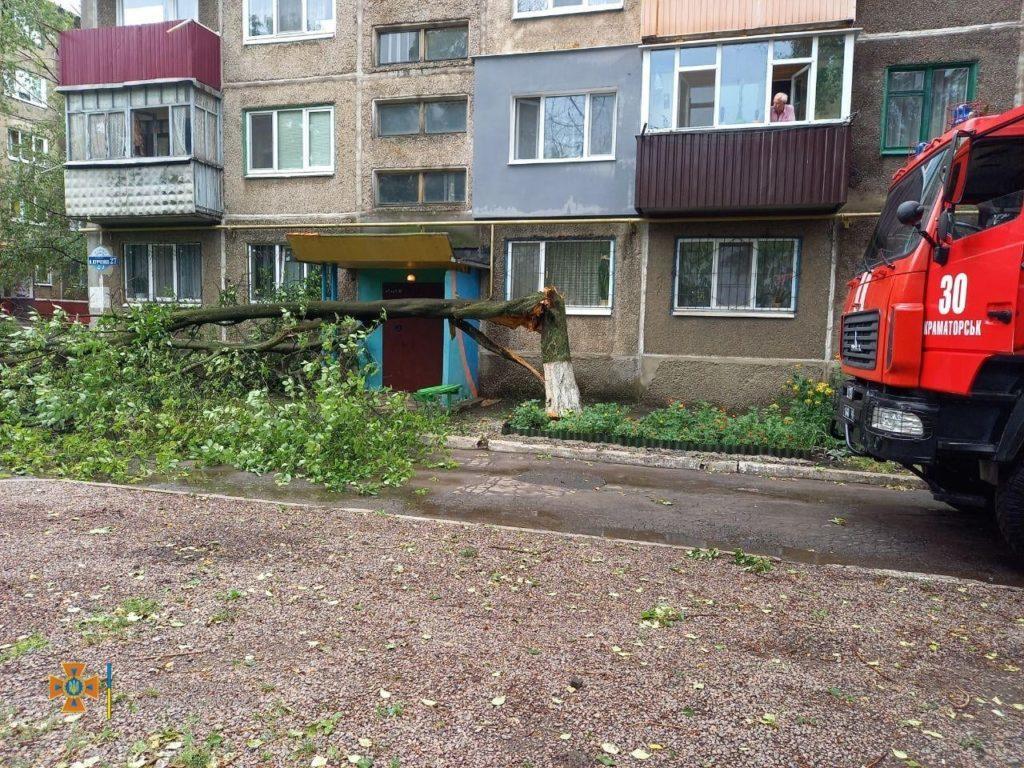 В Дружковке нашли мертвым прибитого деревом мужчину. Есть и другие пострадавшие от непогоды