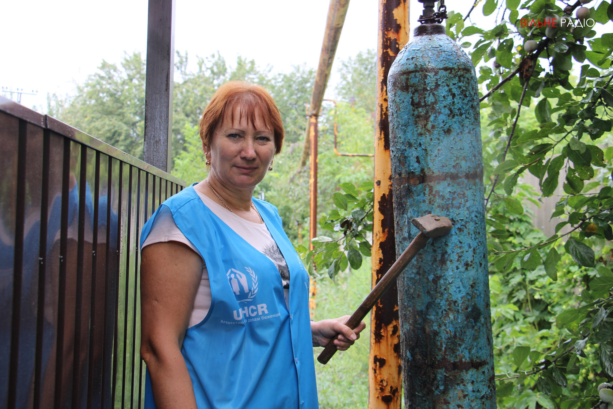 Жители Жованки в Донецкой области получили огнетушители от благотворителей