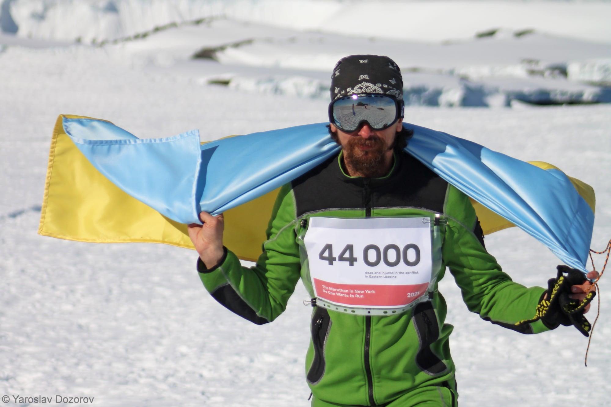Украинские полярники в Антарктиде присоединились к "Марафону, который никто не хочет бежать"