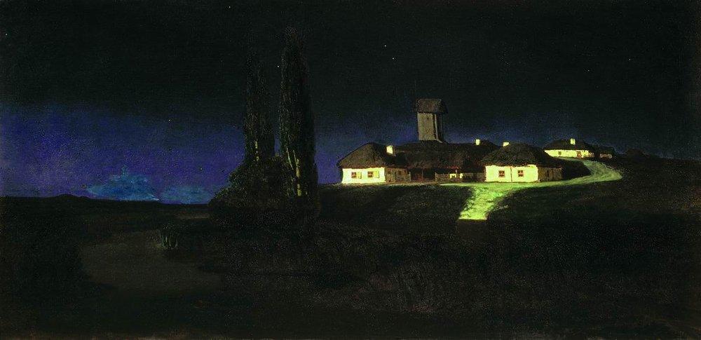 Картина известного художника из Мариуполя Архипа Куинджи "Украинская ночь"