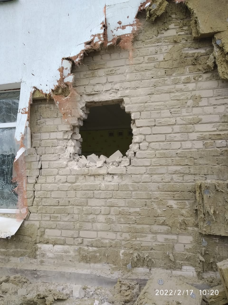 обстрел детского сада в Станице Луганской