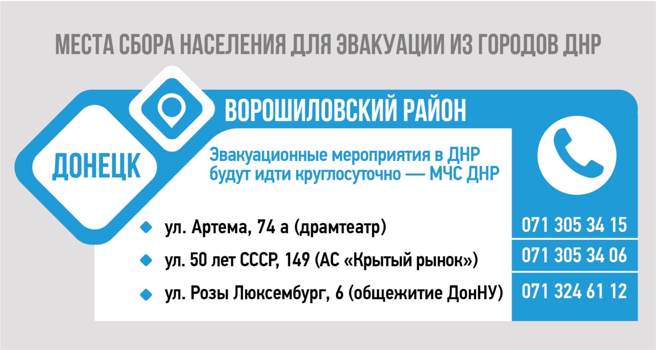 Евакуація мешканців “ДНР” та “ЛНР” у Росію. Деталі (Адреси) 3