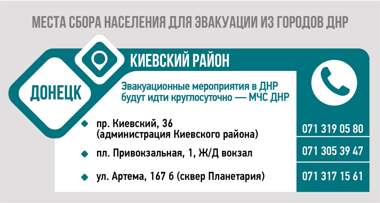 Евакуація мешканців “ДНР” та “ЛНР” у Росію. Деталі (Адреси) 5
