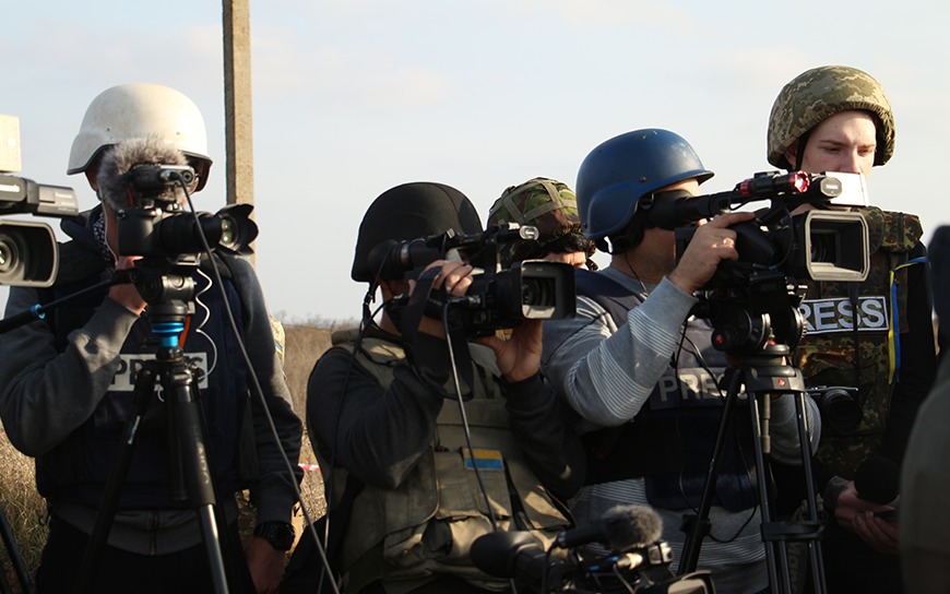 военные журналисты на Донбассе