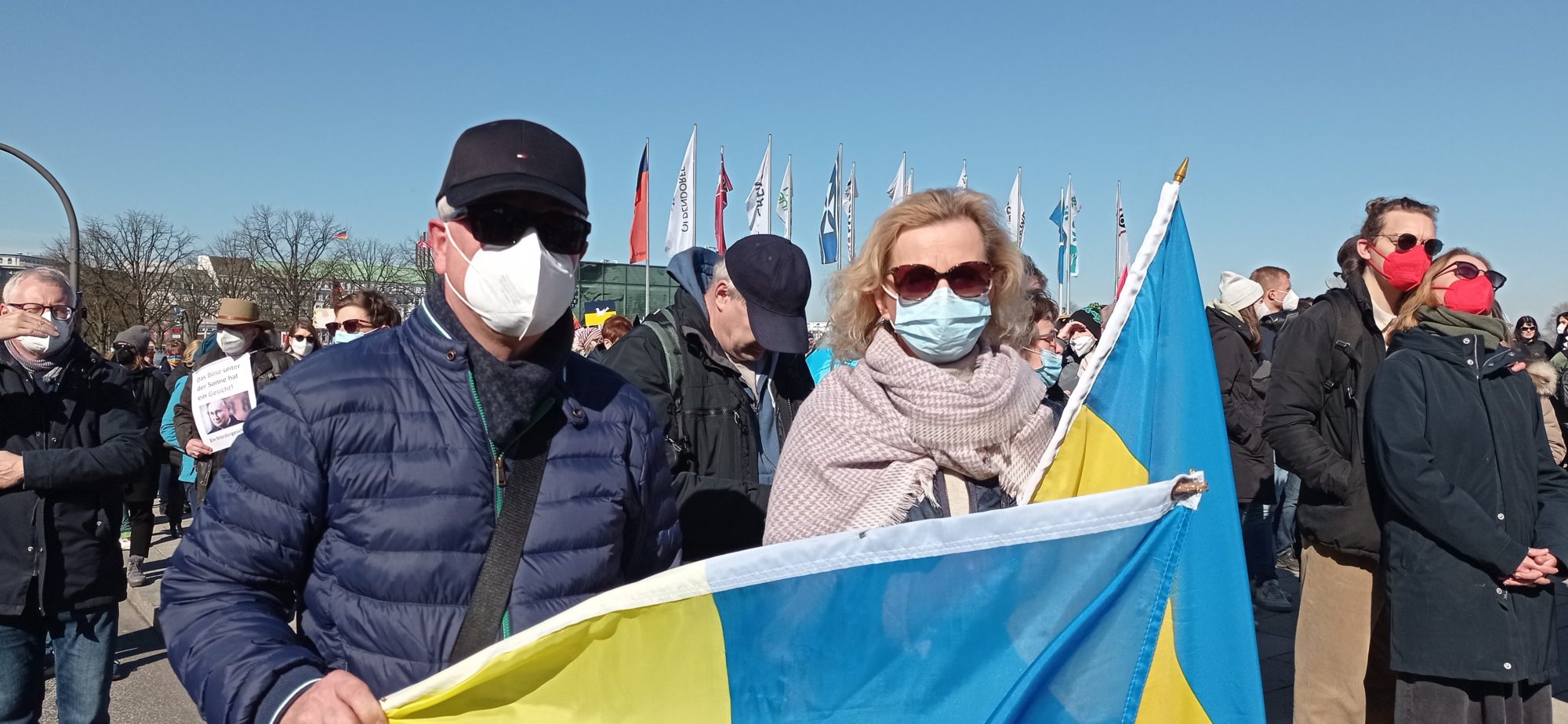 демонстрація проти війни в Україні у Німеччині
