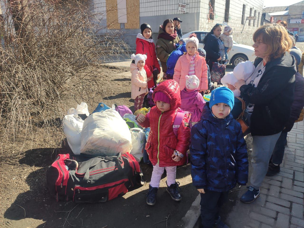 евакуація дітей з Донеччини