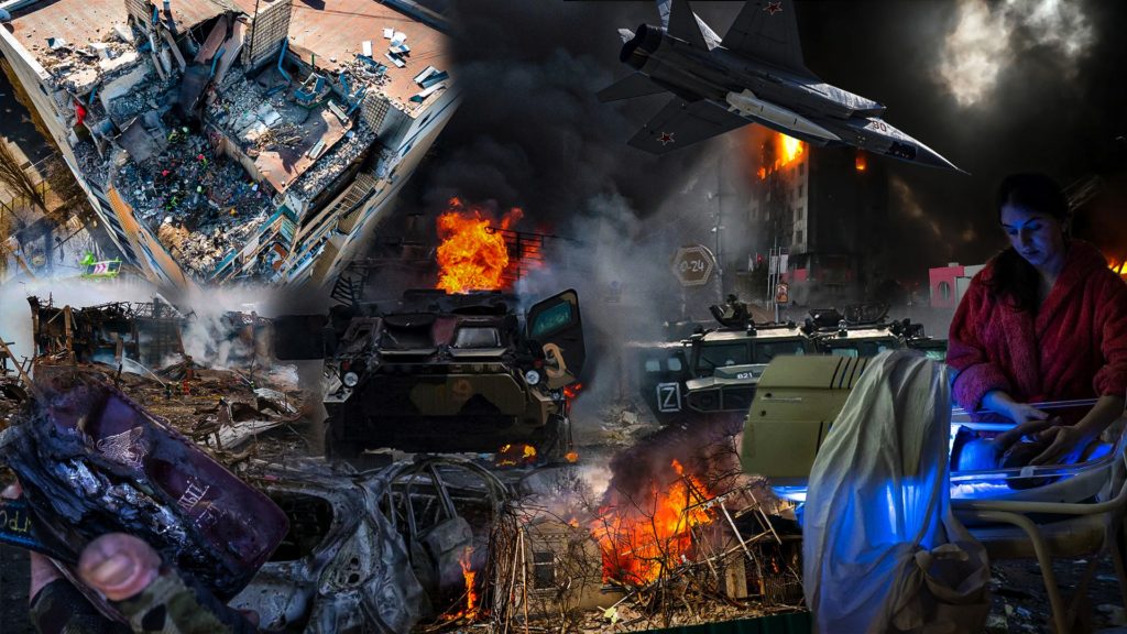 Война в Украине, день 27-й: на Краматорск россияне сбросили запрещенные фосфорные бомбы, а в Северодонецке обстреляли детскую больницу и очередь в магазин