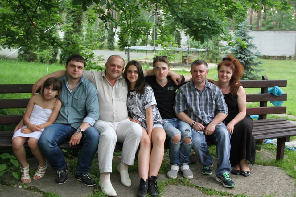Александр Ржавский с семьей