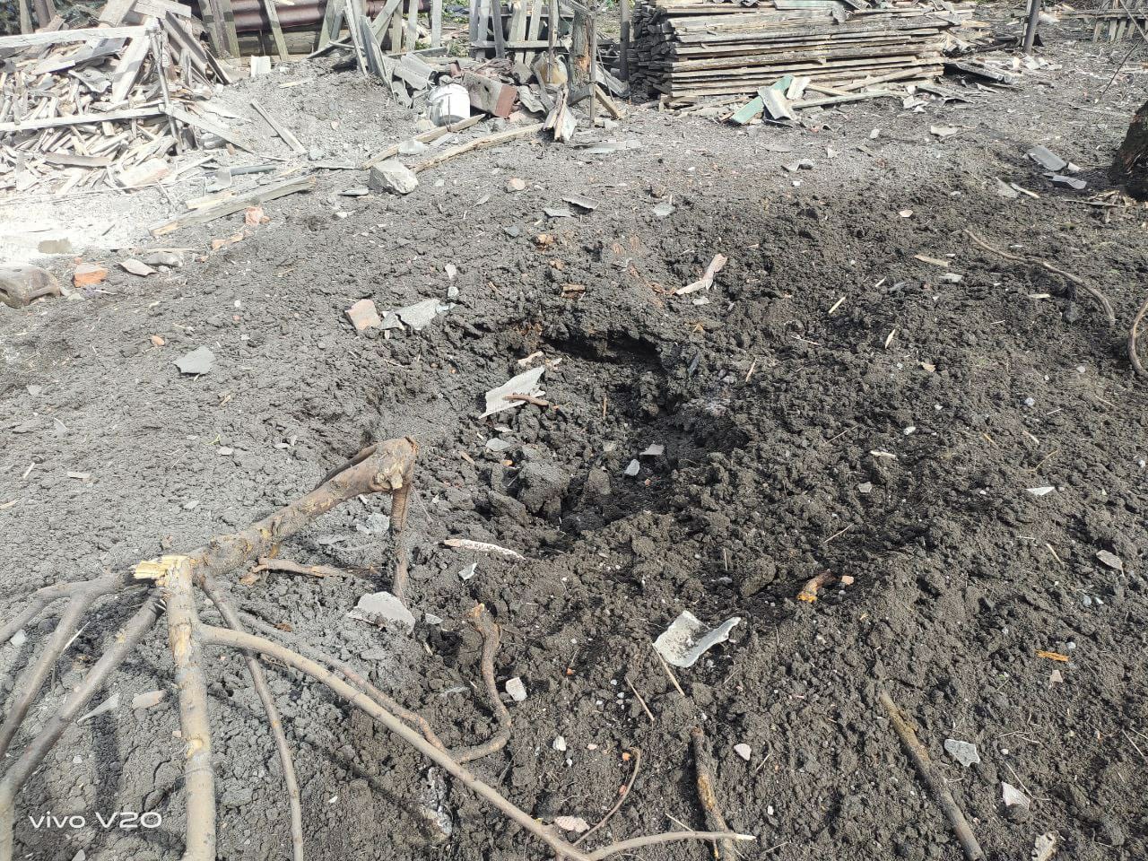 Последствия обстрела Донецкой области 10 апреля