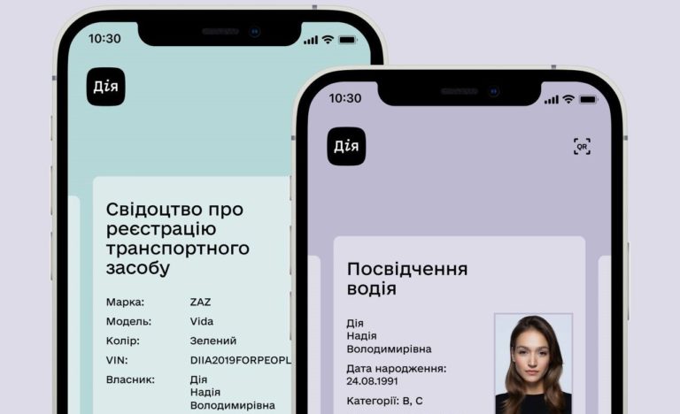 Посвідчення водія і техпаспорт знову доступні у додатку “Дія”,  —  Мінцифри