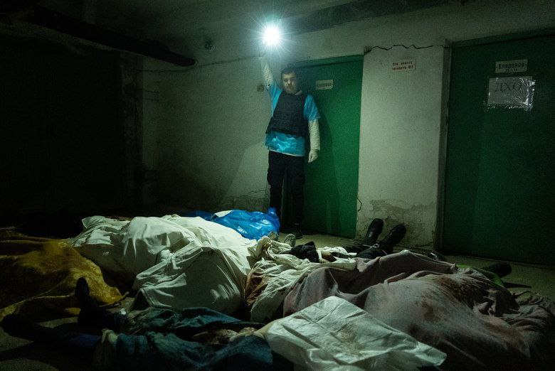 умершие мариупольцы в подвале больницы в Мариуполе