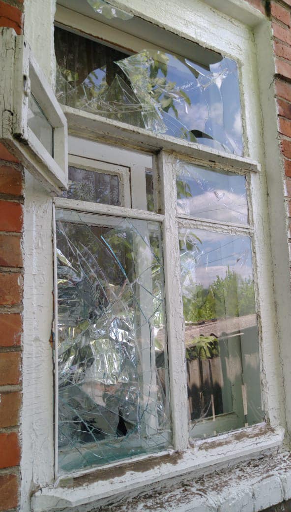 последствия обстрела 24 мая в Славянске