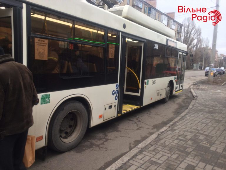 В Бахмуті тролейбуси та маршрутки тимчасово зробили безкоштовними