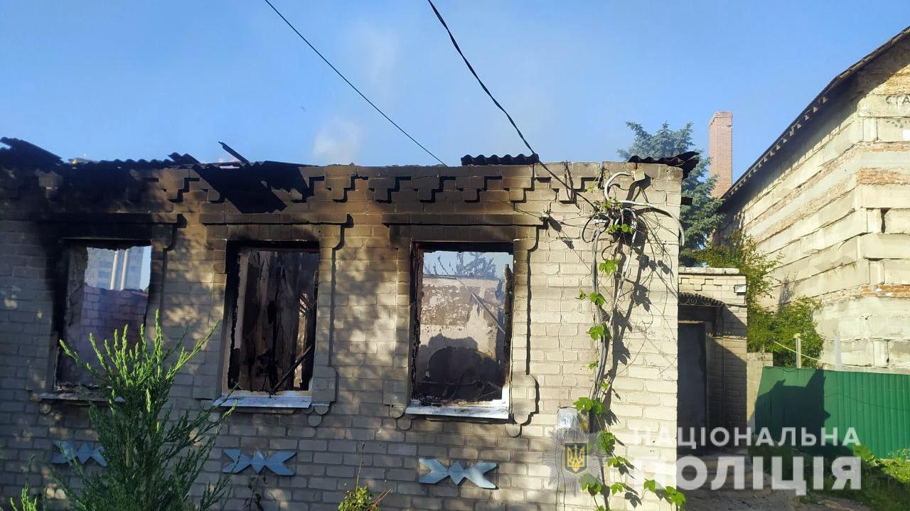 разрушенный дом в Донецкой области
