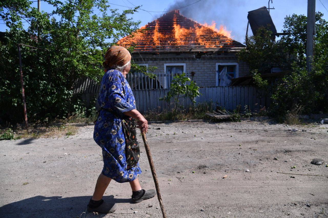 наслідки обстрілу на Луганщині