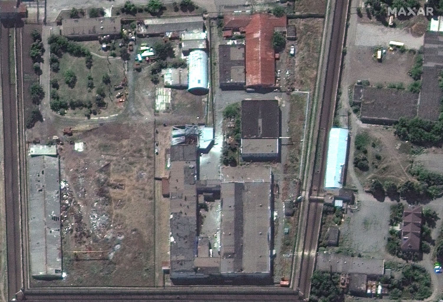 спутниковые снимки колонии в Еленовке