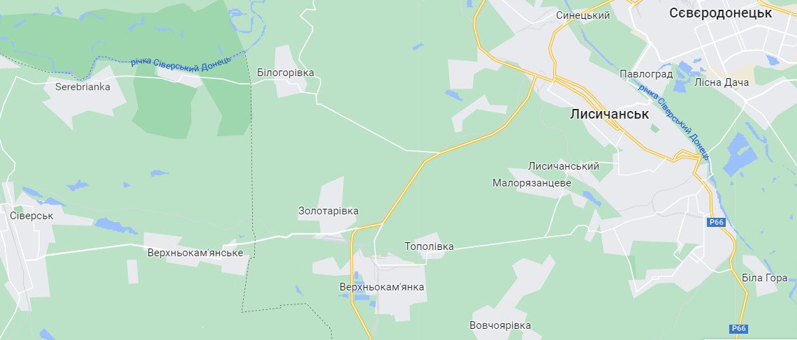 карта Луганщини