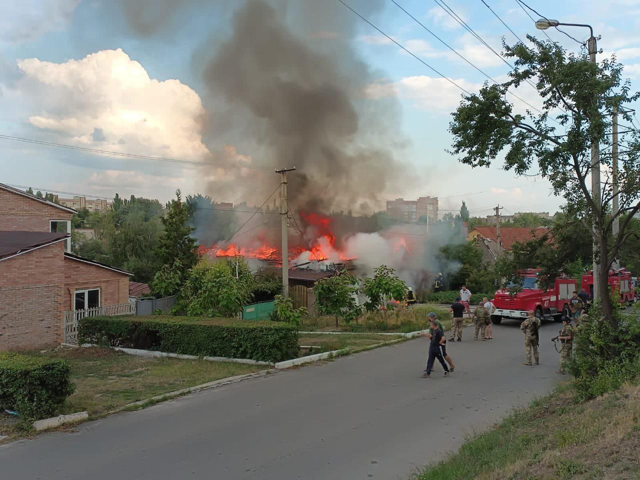 наслідки обстрілу 28 липня в Бахмуті