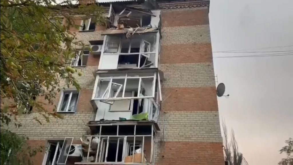 Оккупанты обстреляли центр Славянска (видео)