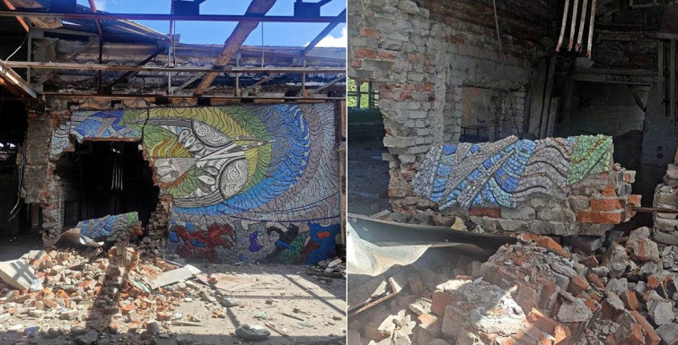Восстановлению не подлежит. В Мариуполе уничтожили уникальную мозаику “Металлурги” и работы Аллы Горской 2