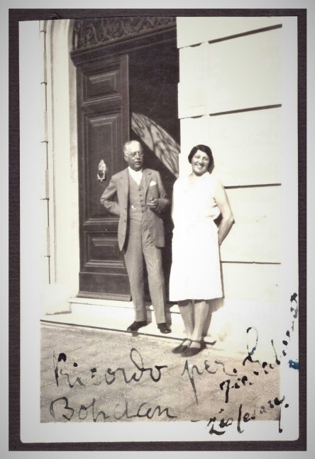Соломия Крушельницкая с мужем в Италии