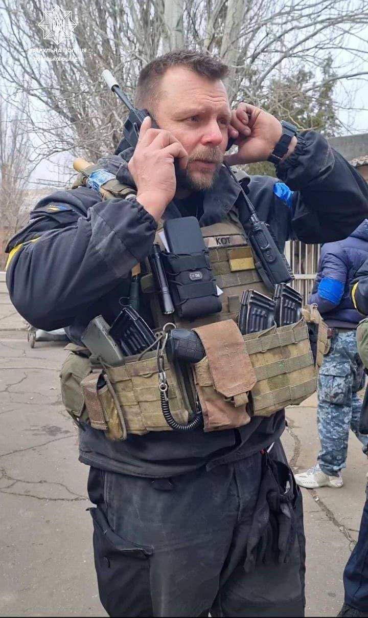 начальник патрульной полиции Мариуполя Михаил Вершинин