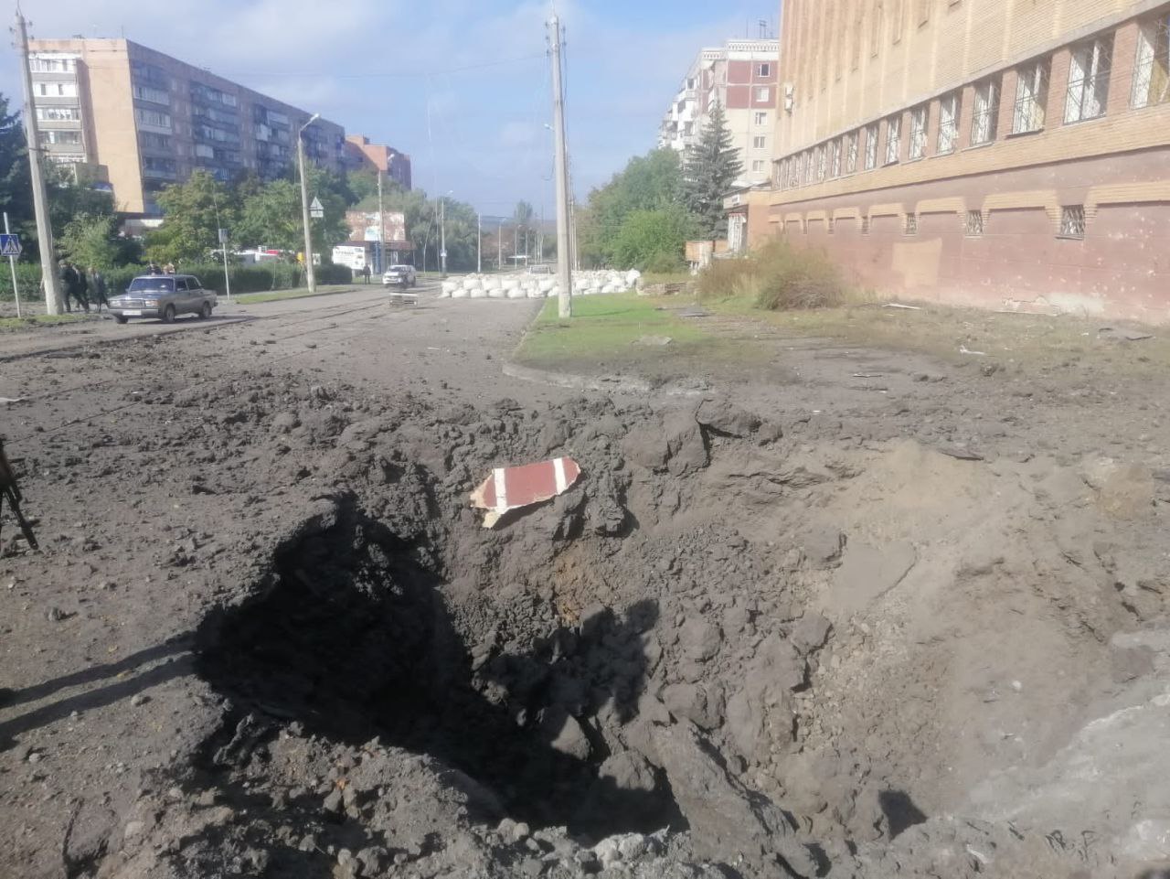 последствия обстрела 29 сентября в Краматорске