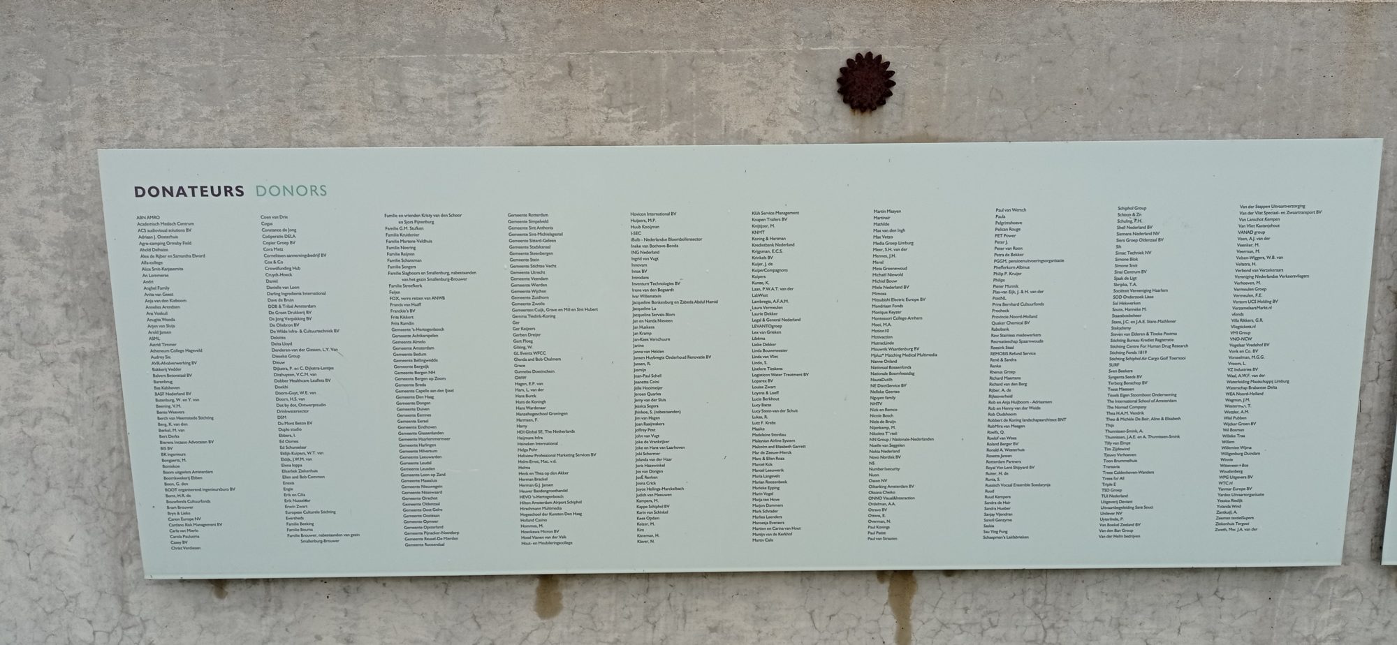 перелік тих, хто пожертвував кошти на Національний монумент MH17