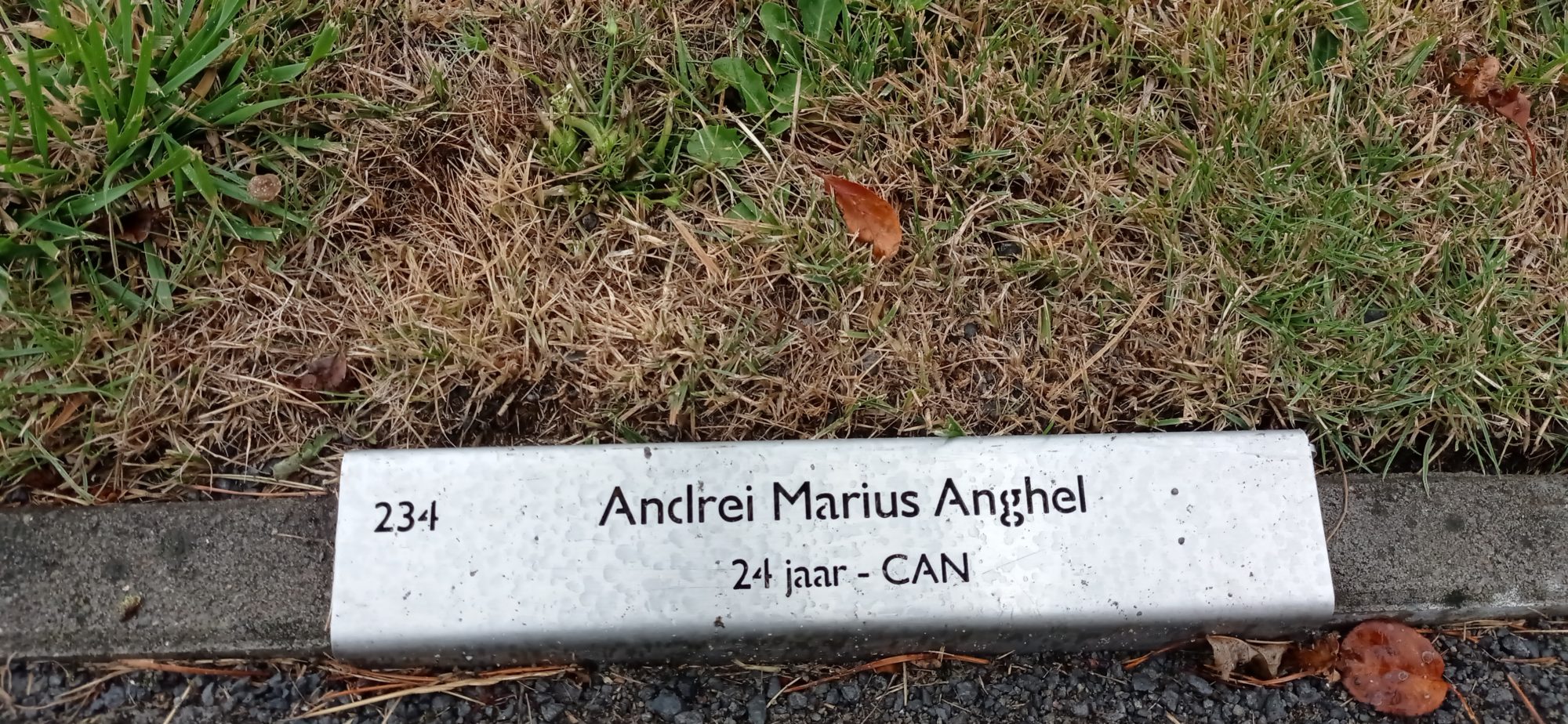 табличка з іменем загиблого у літаку MH17