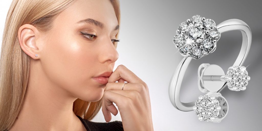 Сережки з діамантами – це спосіб зробити розкішним навіть найпростіший образ