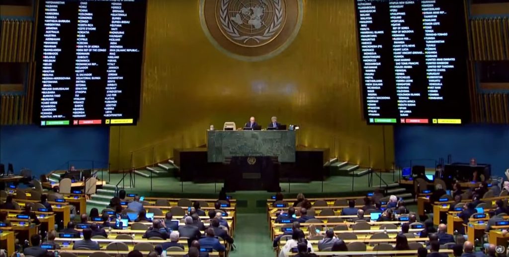 Генассамблея ООН осудила псевдореферендумы на временно оккупированных территориях Украины