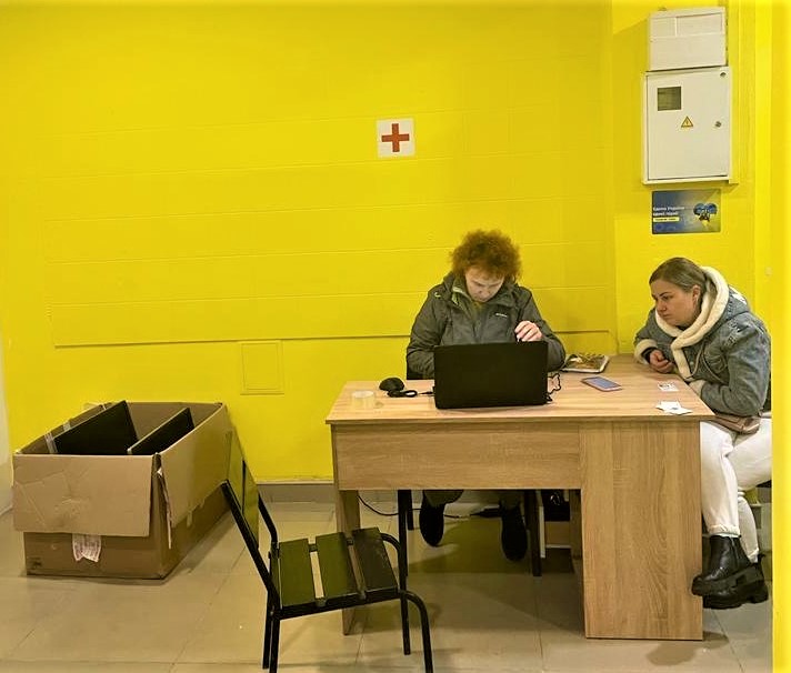 гуманитарный штаб Бахмутского района в Хмельницком