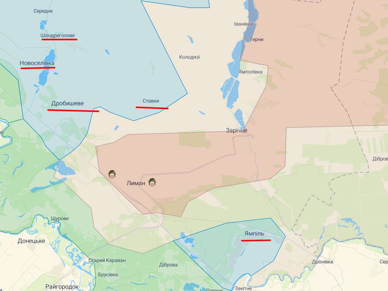 карта Донецької області