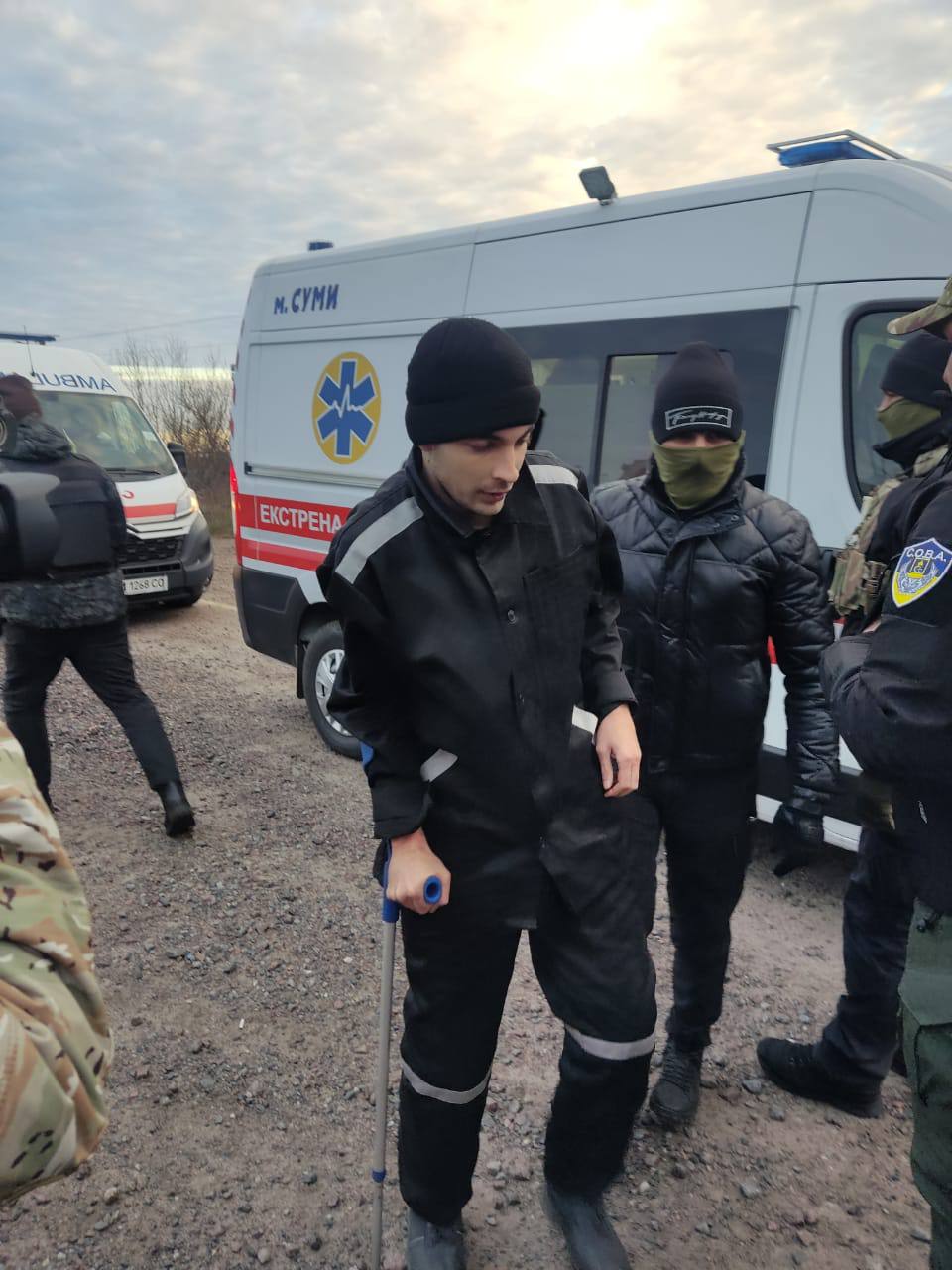 звільнений полонений поранений українець