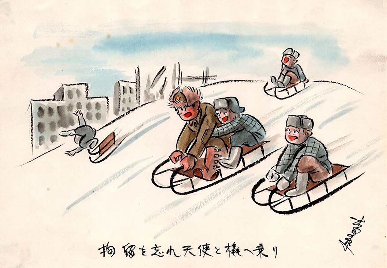 Неволя акварелью: как японский пленный вспоминает в рисунках годы советских лагерей на Донетчине 15