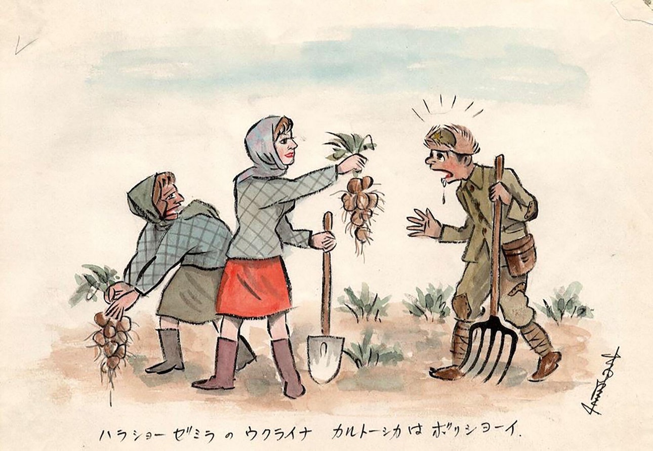 Неволя аквареллю: як японський полонений згадує у малюнках роки радянських таборів на Донеччині 6