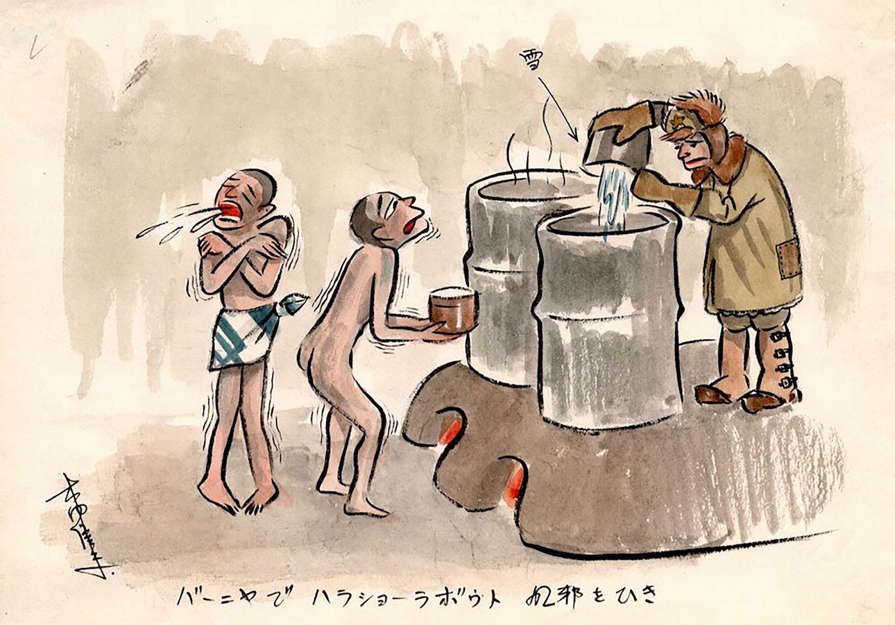 Неволя аквареллю: як японський полонений згадує у малюнках роки радянських таборів на Донеччині 8