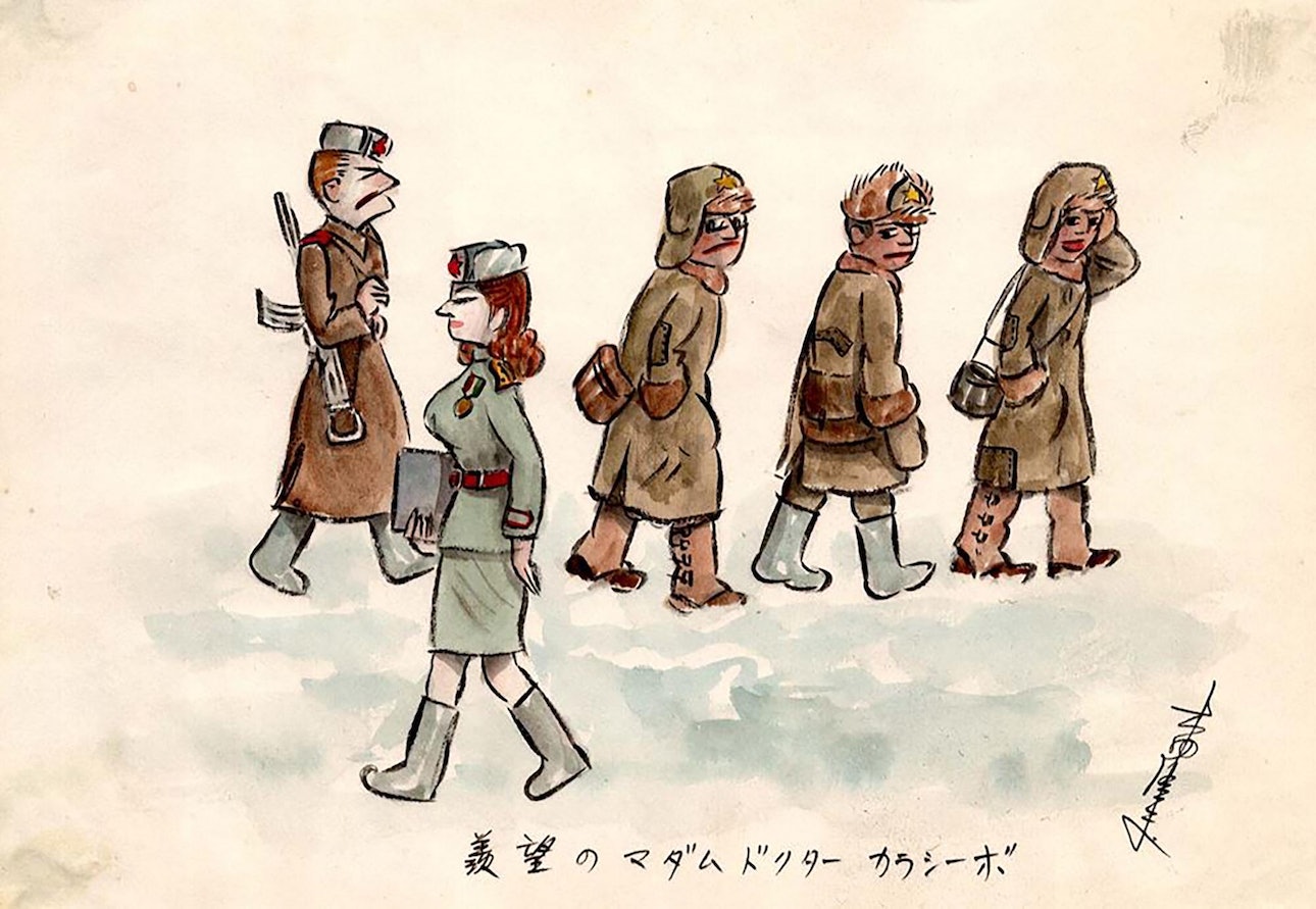 Неволя аквареллю: як японський полонений згадує у малюнках роки радянських таборів на Донеччині 9