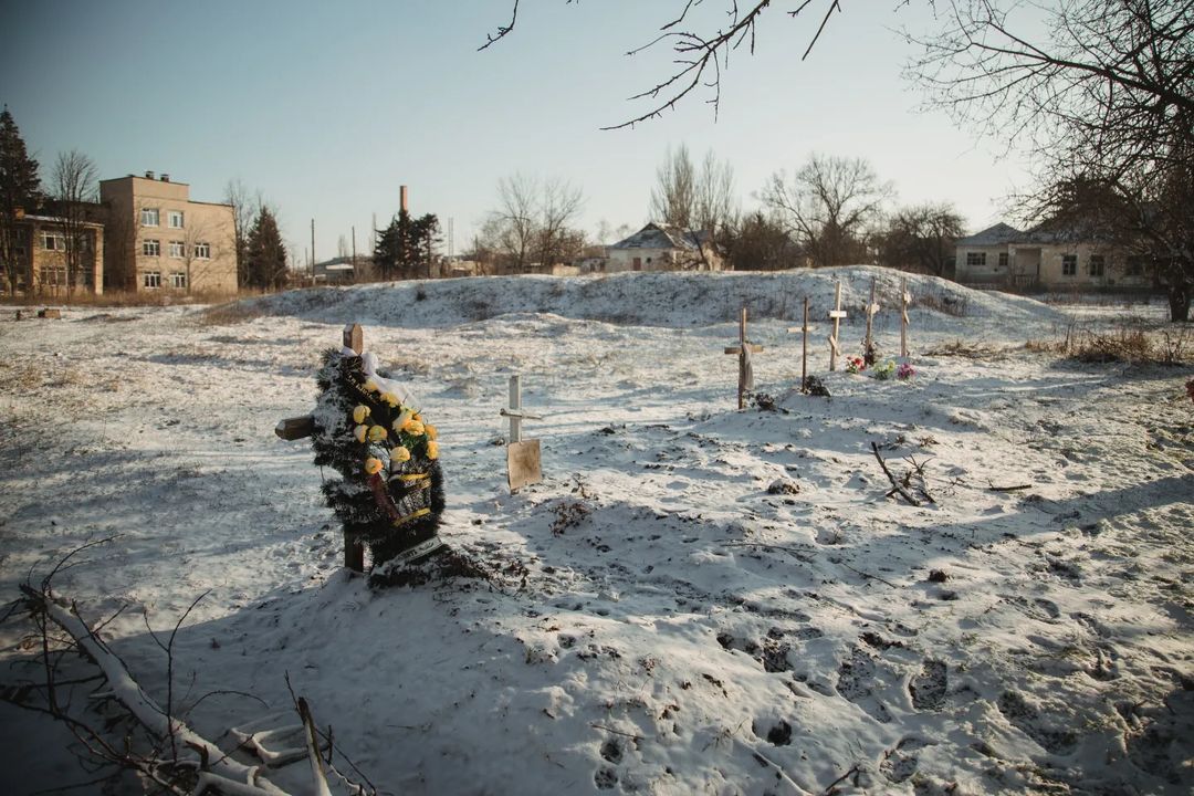 могили похованих поза цвинтарем мешканців Сіверська