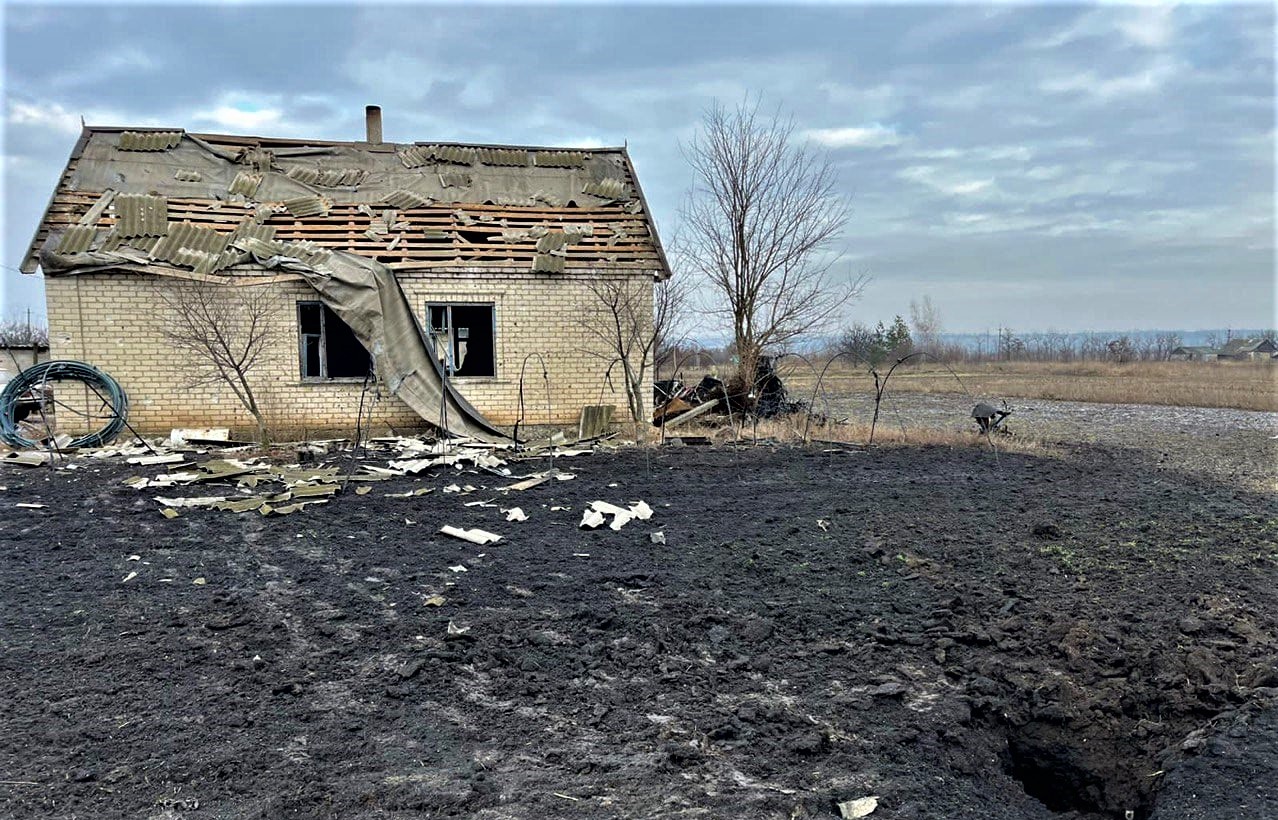 обстріляний приватний будинок в Донецькій області