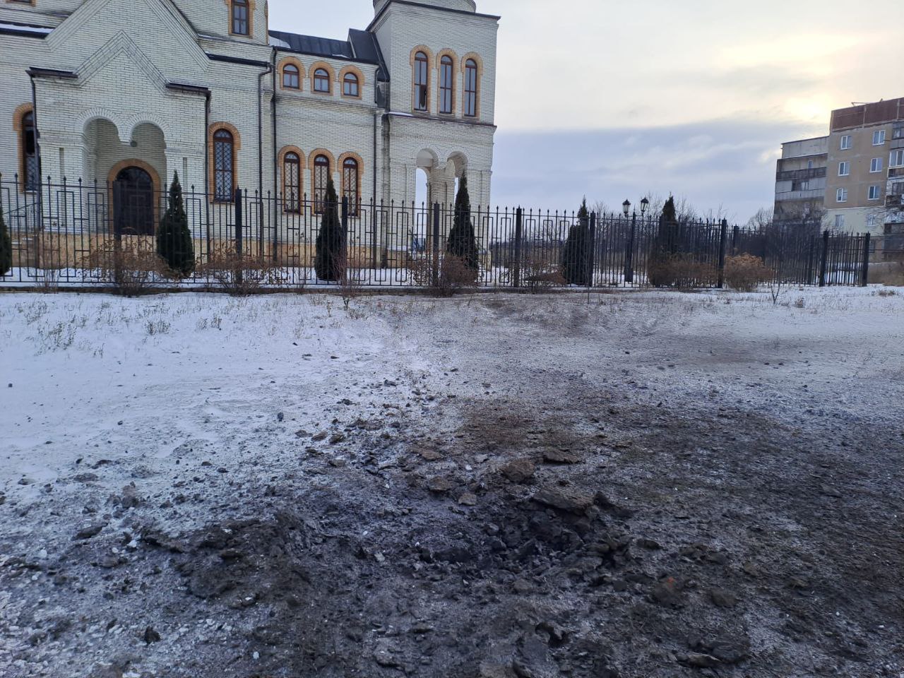 пошкоджена церква в Донецькій області
