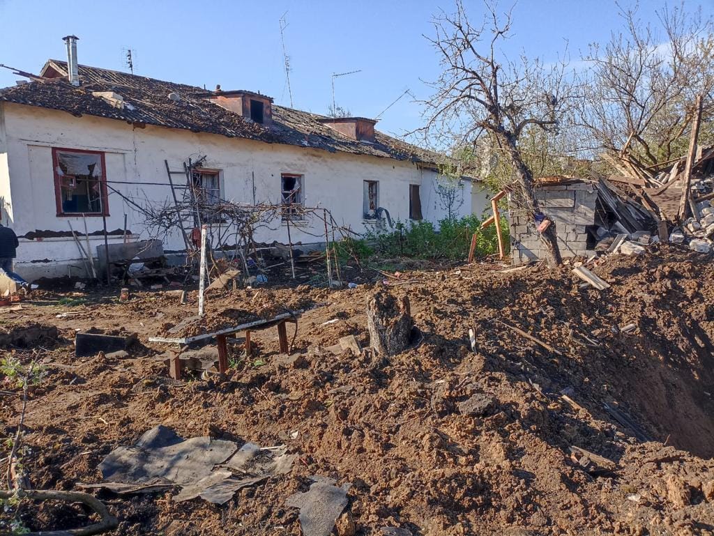 Последствия обстрелов Донецкой области 25 апреля 2023