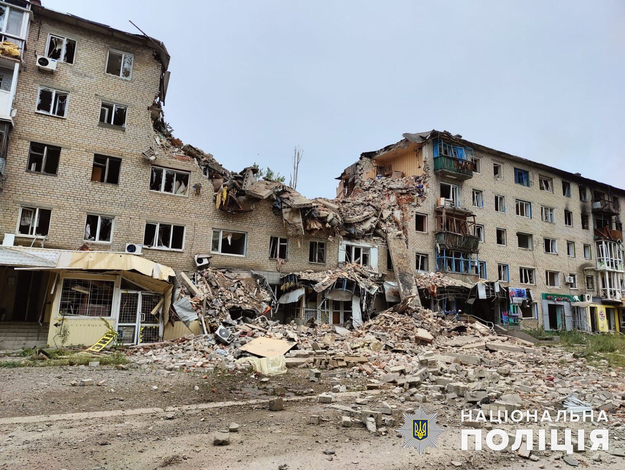 Зруйнований будинок на Донеччині