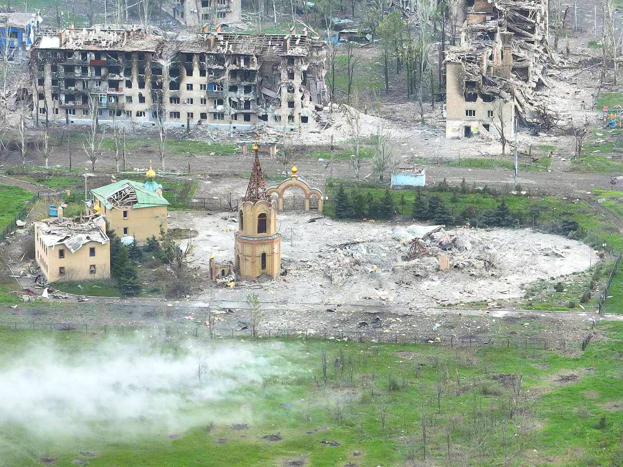 Благовещенский храм в Бахмуте уничтожен