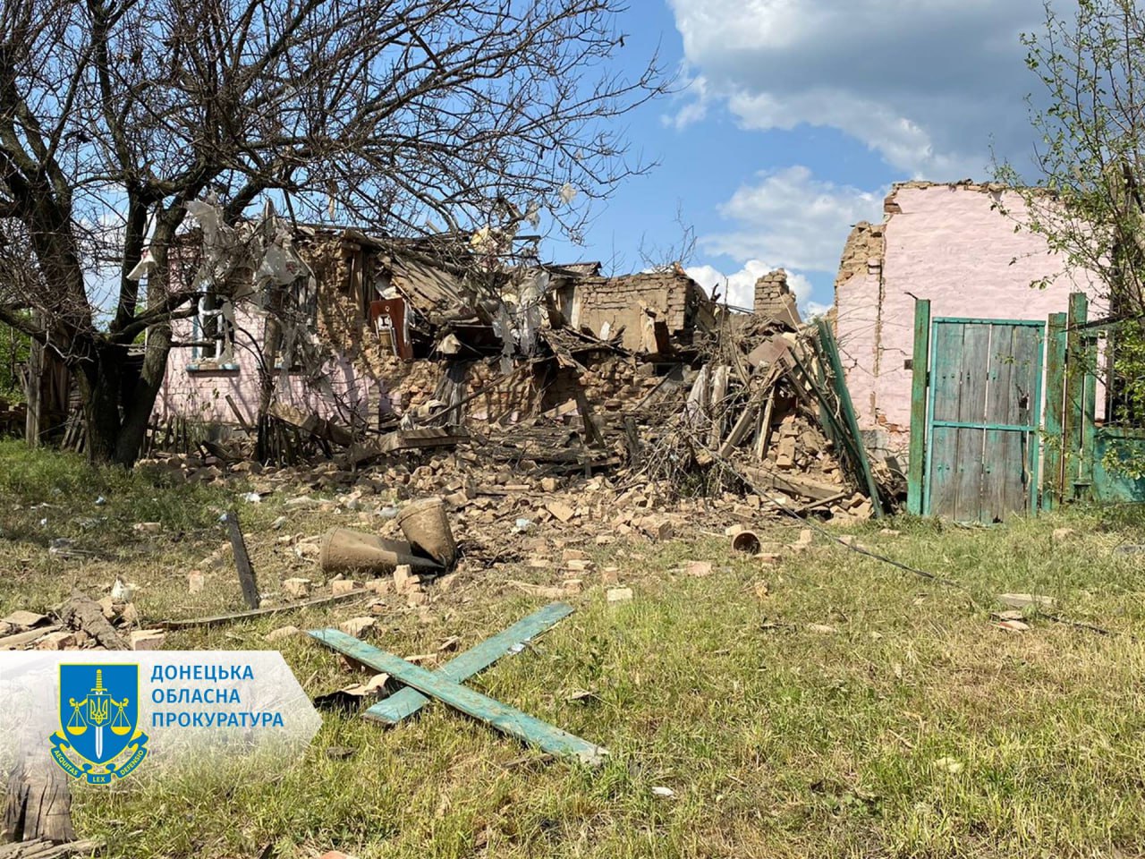 руйнування внаслідок обстрілу росіянами Костянтинівки 13 травня 2023